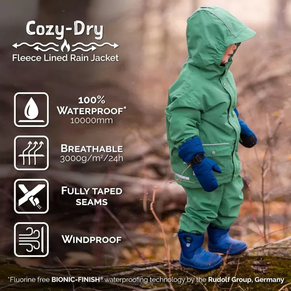 imageJAN ampamp JUL Waterproof Fleece Lined Rain Jacket Raincoat for KidsFleecelined Yellow