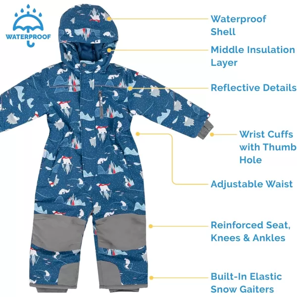 imageJAN ampamp JUL Waterproof Insulated Snow Suit for Toddlers and KidsToastydry Snow Suit Arctic