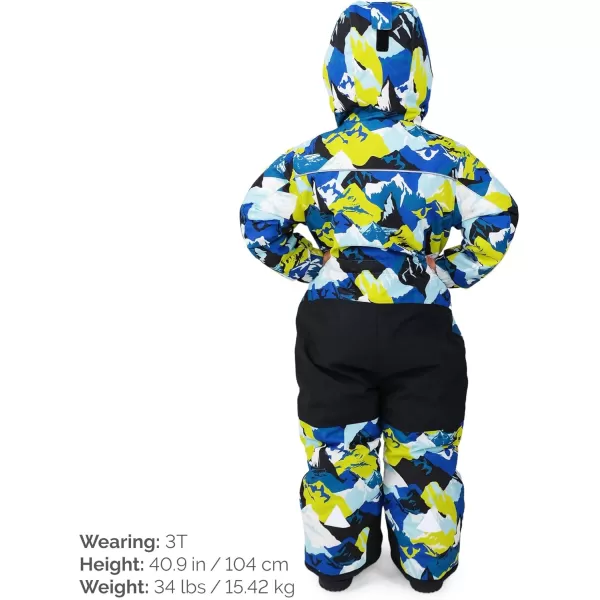 imageJAN ampamp JUL Waterproof Insulated Snow Suit for Toddlers and KidsToastydry Snow Suit Neon Peaks