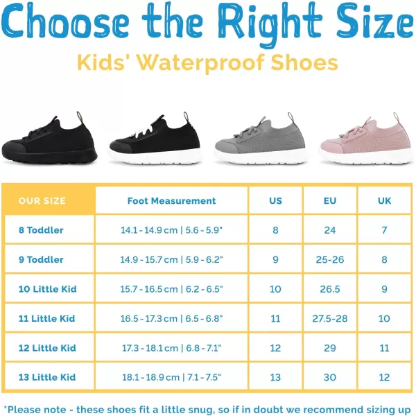 imageJAN ampamp JUL Waterproof Shoes for Kids Toddleers Breathable SneakersBlack