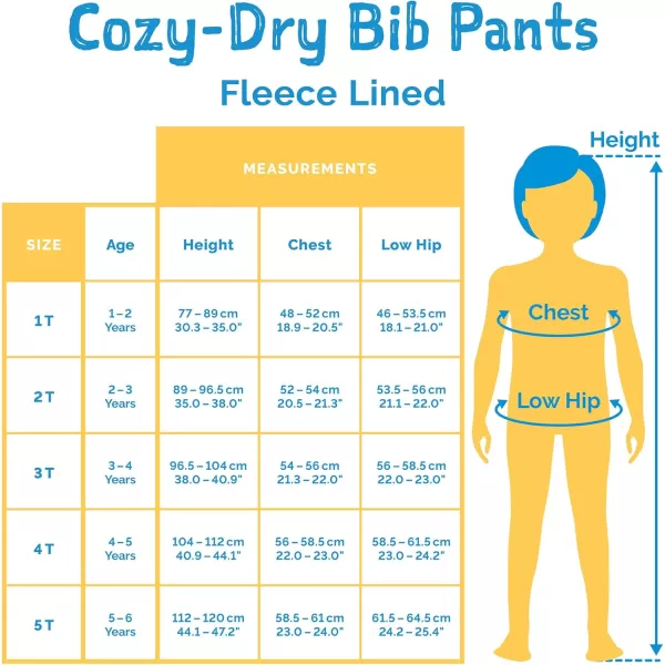 imageJAN ampamp JUL Waterproof Snow Bib Pants with FleeceLining Overalls for Toddlers and KidsCozydry Hearts