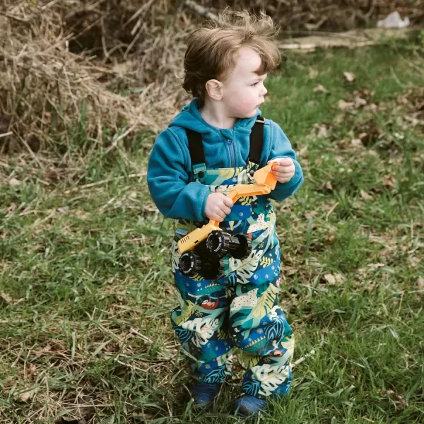 imageJAN ampamp JUL Waterproof Snow Bib Pants with FleeceLining Overalls for Toddlers and KidsCozydry Jungle Nights