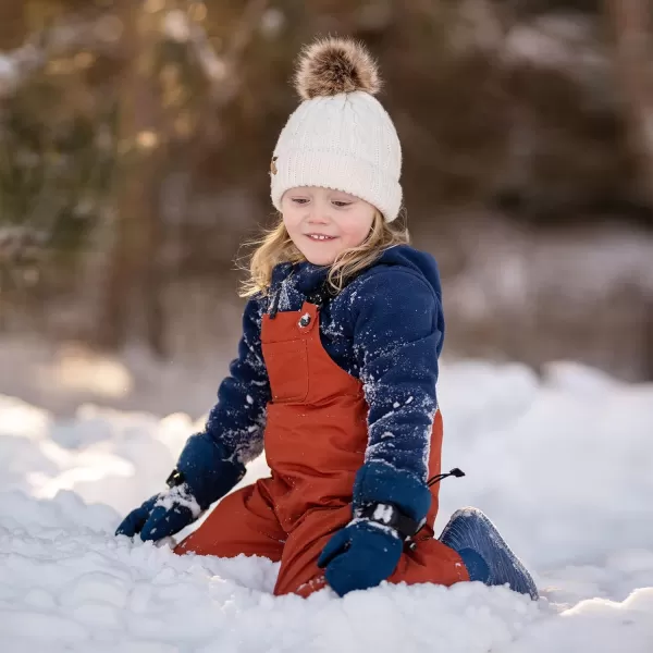 imageJAN ampamp JUL Waterproof Snow Bib Pants with FleeceLining Overalls for Toddlers and KidsCozydry Terracotta