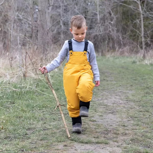 imageJAN ampamp JUL Waterproof Snow Bib Pants with FleeceLining Overalls for Toddlers and KidsCozydry Yellow