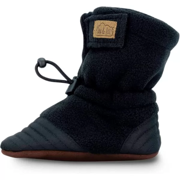 imageJAN ampamp JUL Fleece Cozy Booties for Babies and ToddlersBlack