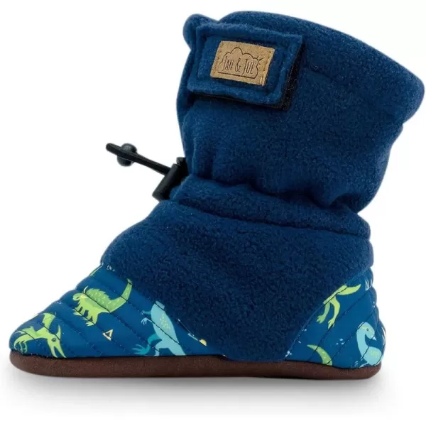 imageJAN ampamp JUL Fleece Cozy Booties for Babies and ToddlersDinoland