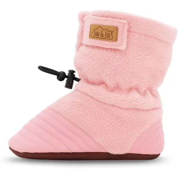 imageJAN ampamp JUL Fleece Cozy Booties for Babies and ToddlersDusty Pink