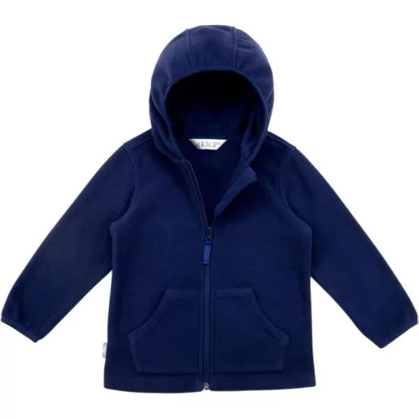 imageJAN ampamp JUL Fleece Jacket with StayOn Hood for Toddlers and KidsNavy