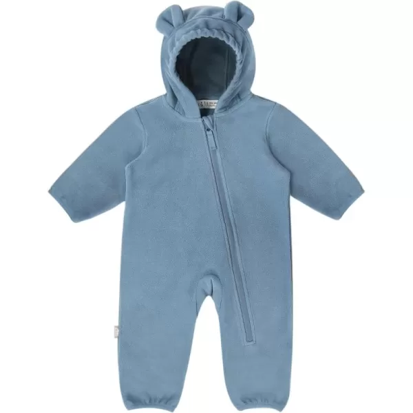 imageJAN ampamp JUL Full Zip Up Fleece Onesie for Babies and ToddlersStormy Blue