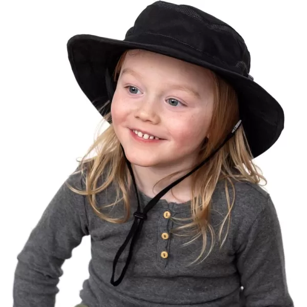 imageJAN ampamp JUL Junior Jasper Hat for Kids 50 UPF Cotton Size AdjustableBlack