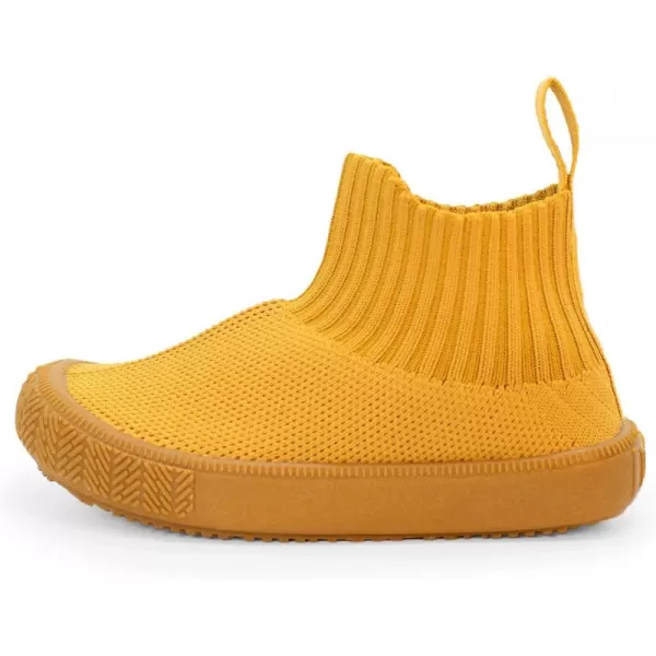 imageJAN ampamp JUL Slipon Kids Knit Shoes Breathable Machine Washable SneakersHitop Knit Shoes Mustard