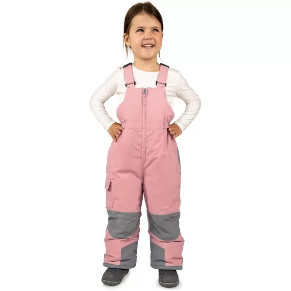 imageJAN ampamp JUL ToastyDry Waterproof Insulated Snow Bib Pants for KidsDusty Pink