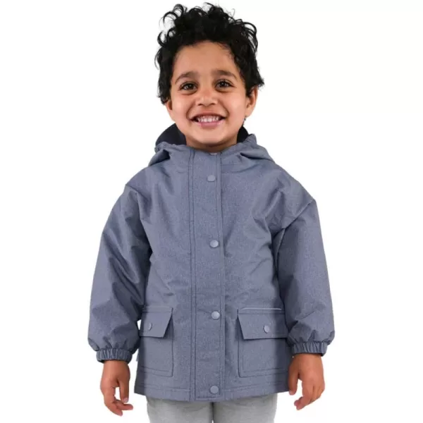 imageJAN ampamp JUL Waterproof Fleece Lined Rain Jacket Raincoat for KidsFleecelined Heather Grey