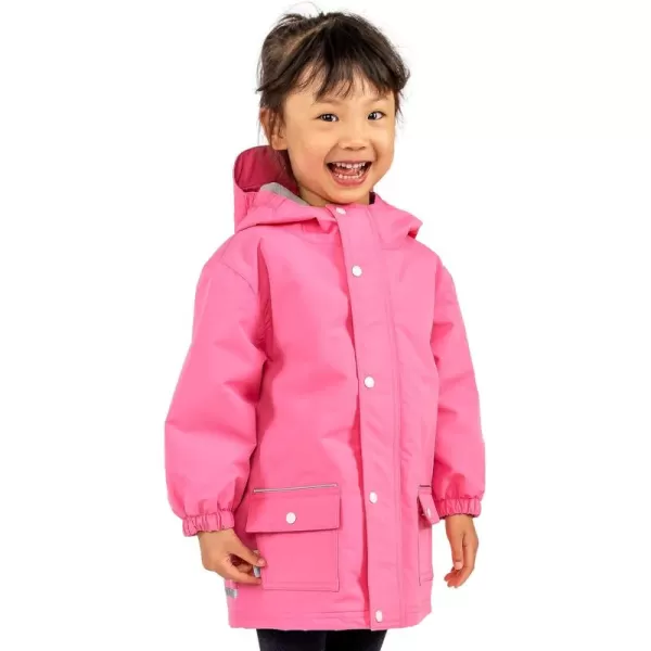 imageJAN ampamp JUL Waterproof Fleece Lined Rain Jacket Raincoat for KidsFleecelined Watermelon Pink