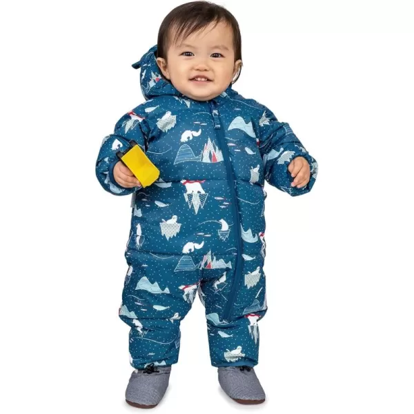 imageJAN ampamp JUL Waterproof Insulated Puffy Suit for Babies and ToddlersArctic