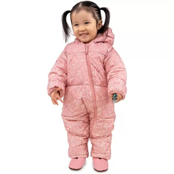 imageJAN ampamp JUL Waterproof Insulated Puffy Suit for Babies and ToddlersPrairie Flower