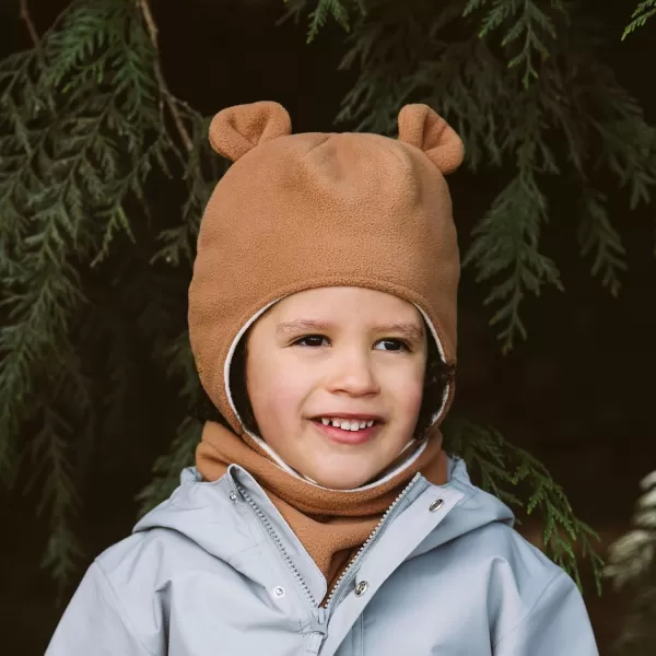 imageJAN ampamp JUL Baby and Toddlers Fleece Animal Winter HatBrown Bear