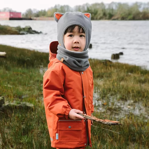 imageJAN ampamp JUL Baby and Toddlers Fleece Animal Winter HatGrey Fox