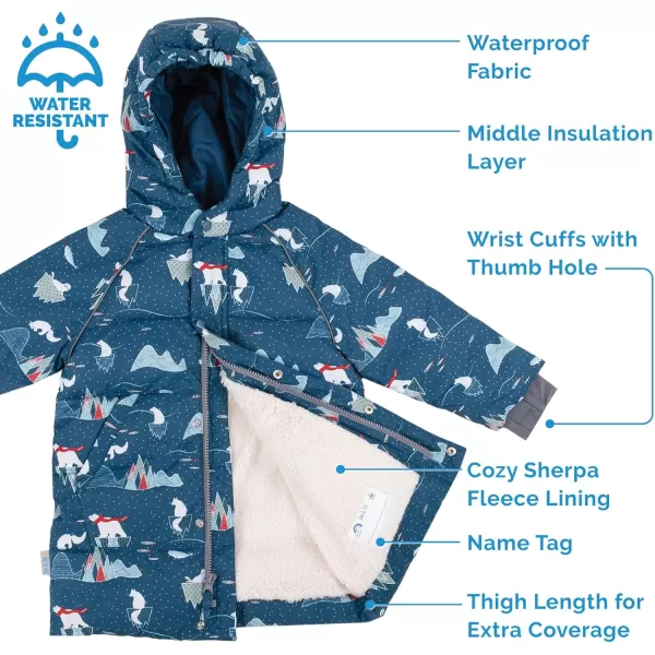 imageJAN ampamp JUL Waterproof Insulated Puffy Coat for Toddlers and KidsWaterproof Arctic