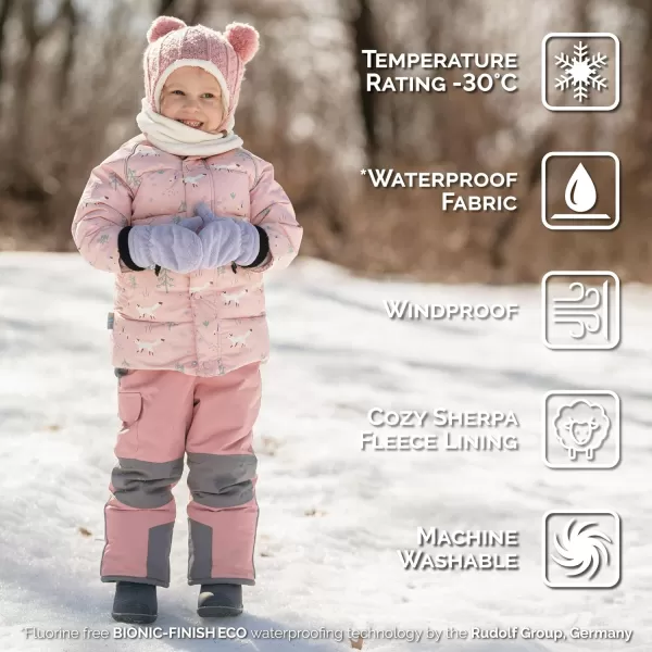 imageJAN ampamp JUL Waterproof Insulated Puffy Coat for Toddlers and KidsWaterproof Pink Forest