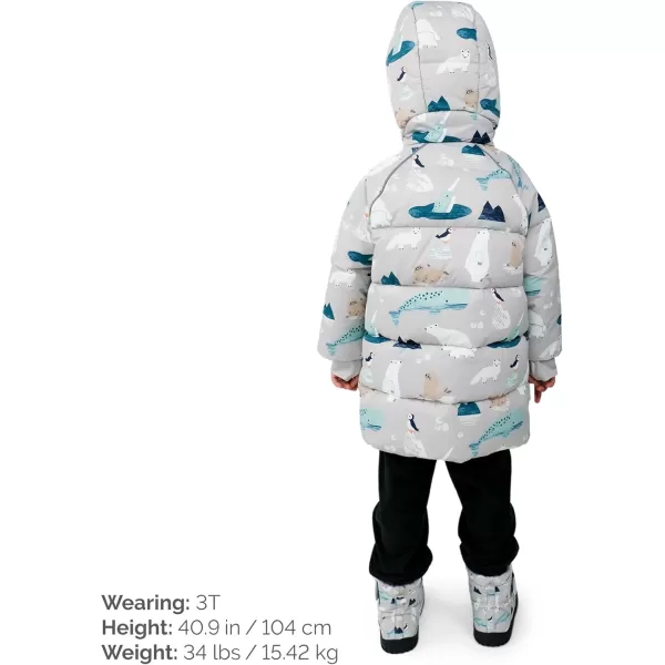 imageJAN ampamp JUL Waterproof Insulated Puffy Coat for Toddlers and KidsWaterproof Polar Pals