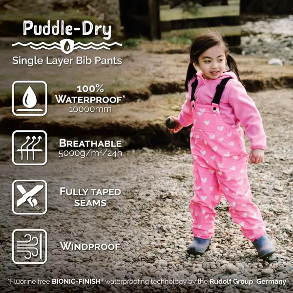 imageJAN ampamp JUL Waterproof Rain Bib Pants Overalls for Toddlers and KidsPuddledry Jungle Nights