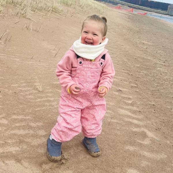 imageJAN ampamp JUL Waterproof Rain Bib Pants Overalls for Toddlers and KidsSingle Layer Prairie Flowers