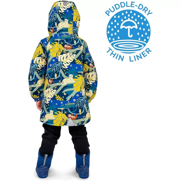 imageJAN ampamp JUL Waterproof Rain Jacket Raincoat for KidsThinlined Jungle Nights