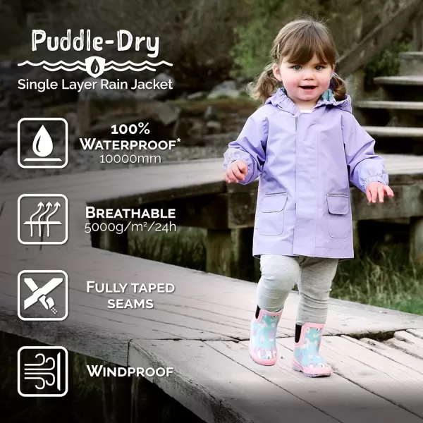 imageJAN ampamp JUL Waterproof Rain Jacket Raincoat for KidsThinlined Lavender