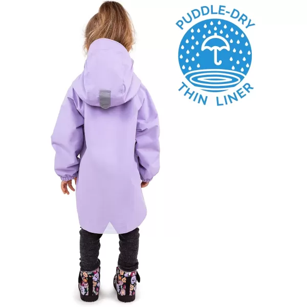 imageJAN ampamp JUL Waterproof Rain Jacket Raincoat for KidsThinlined Lavender