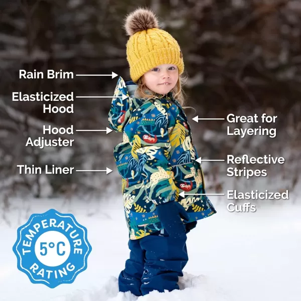 imageJAN ampamp JUL Waterproof Rain Jacket Raincoat for KidsThinlined Lavender
