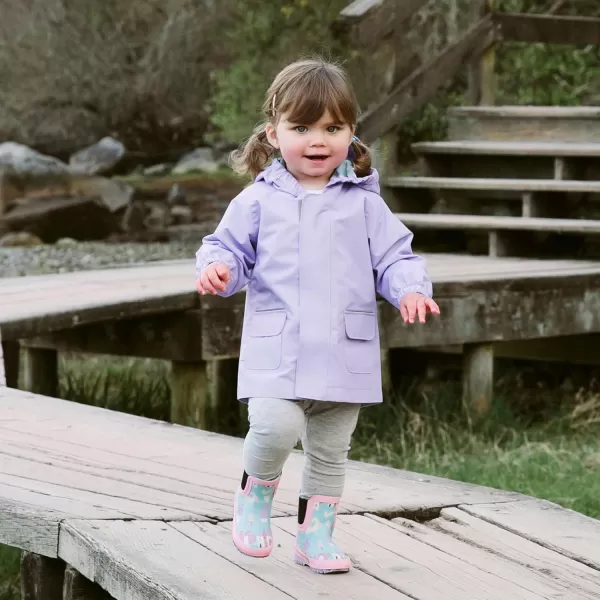 imageJAN ampamp JUL Waterproof Rain Jacket Raincoat for KidsThinlined Lavender