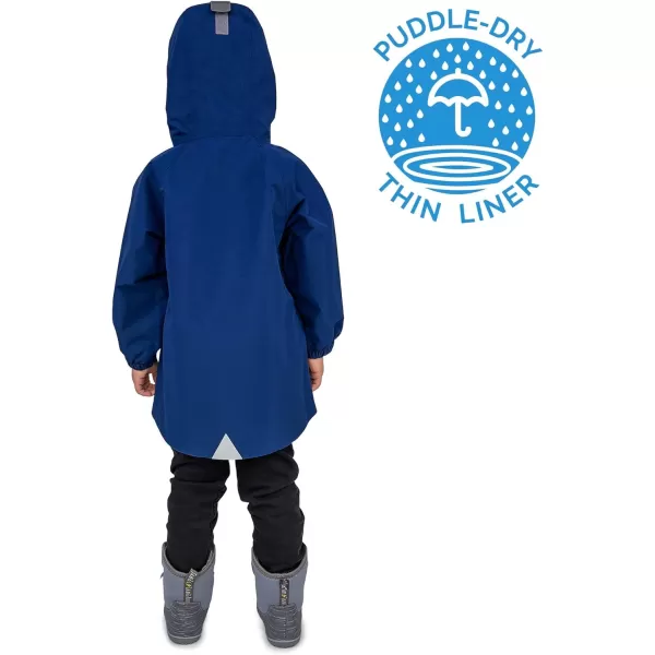 imageJAN ampamp JUL Waterproof Rain Jacket Raincoat for KidsThinlined Nebula Blue