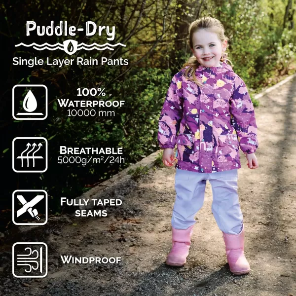 imageJAN ampamp JUL Waterproof Rain Pants for Toddlers and KidsPuddledry Dusty Mint