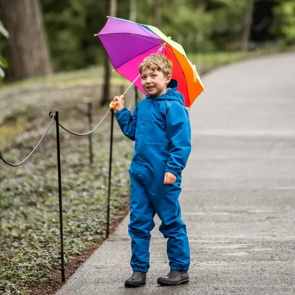 imageJAN ampamp JUL Waterproof Rain Suit Windproof Coveralls for Toddlers and KidsThinliner Blue