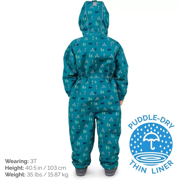 imageJAN ampamp JUL Waterproof Rain Suit Windproof Coveralls for Toddlers and KidsThinliner Summer Camp