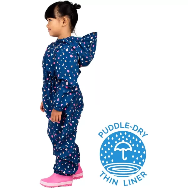 imageJAN ampamp JUL Waterproof Rain Suit Windproof Coveralls for Toddlers and KidsThinliner Terrazzo