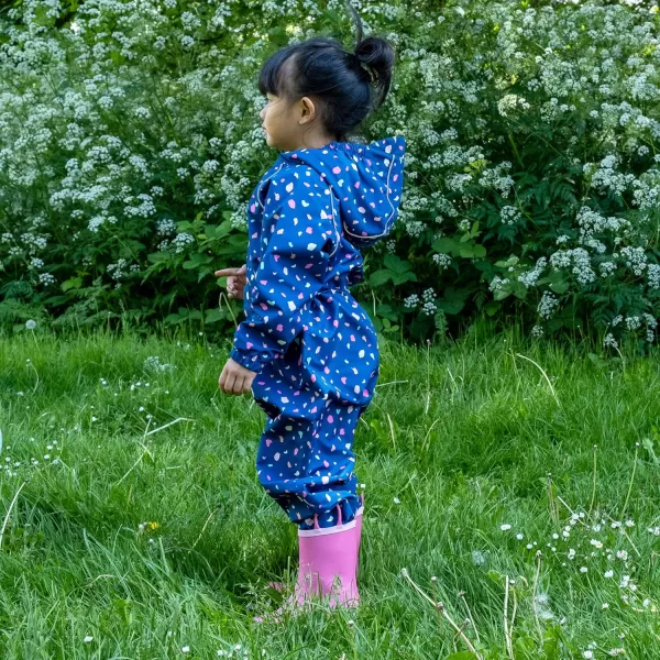 imageJAN ampamp JUL Waterproof Rain Suit Windproof Coveralls for Toddlers and KidsThinliner Terrazzo