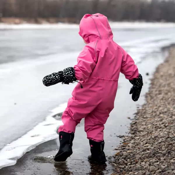 imageJAN ampamp JUL Waterproof Rain Suit Windproof Coveralls for Toddlers and KidsThinliner Watermelon Pink