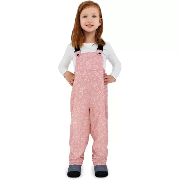 imageJAN ampamp JUL Waterproof Rain Bib Pants Overalls for Toddlers and KidsSingle Layer Prairie Flowers