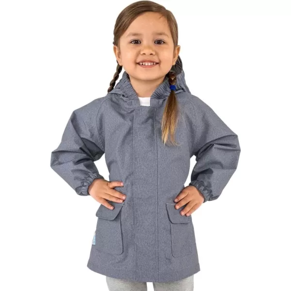 imageJAN ampamp JUL Waterproof Rain Jacket Raincoat for KidsThinlined Heather Grey