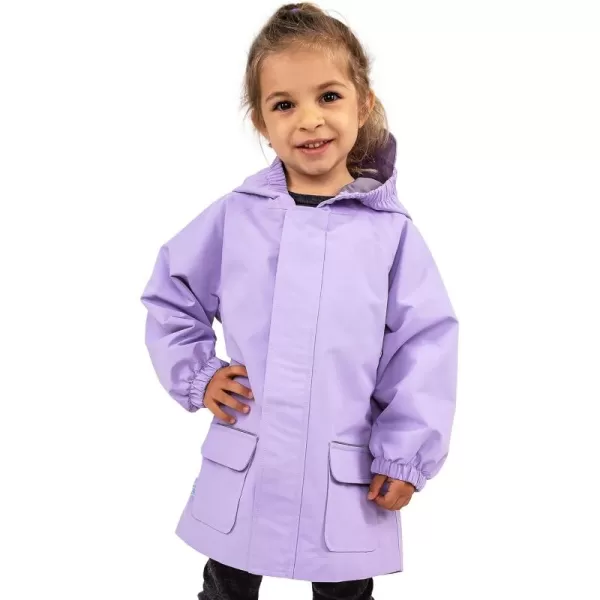 imageJAN ampamp JUL Waterproof Rain Jacket Raincoat for KidsThinlined Lavender