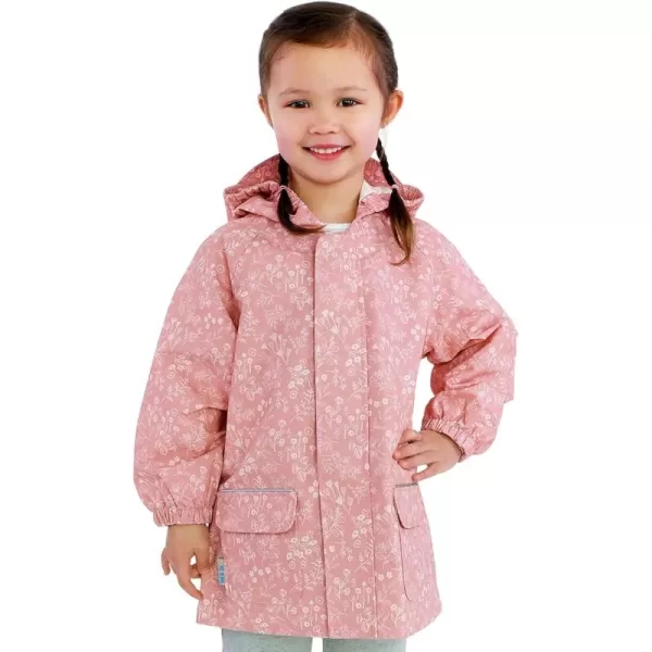 imageJAN ampamp JUL Waterproof Rain Jacket Raincoat for KidsThinlined Prairie Flowers