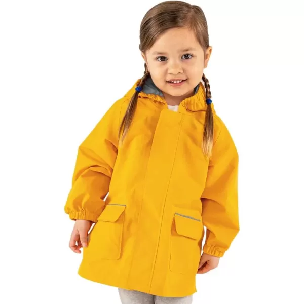 imageJAN ampamp JUL Waterproof Rain Jacket Raincoat for KidsThinlined Yellow