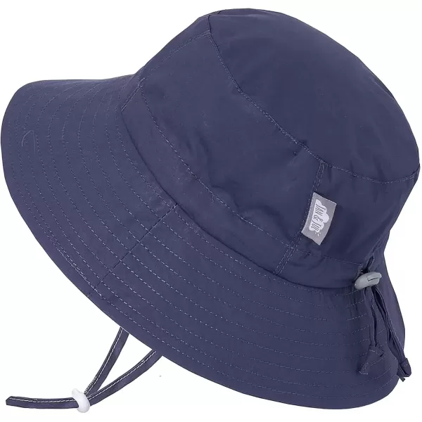 imageJAN ampamp JUL Beach Toddler Bucket Hat with Sun Protection 100 Cotton M 624 Months Navy