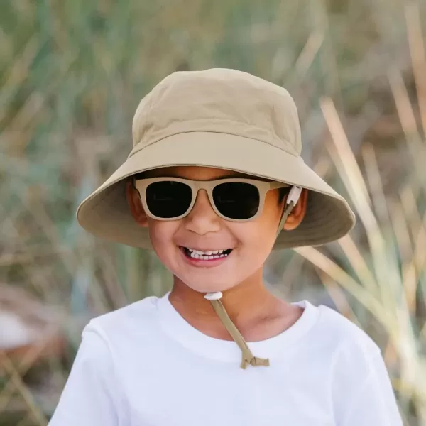 imageJAN ampamp JUL Beach Toddler Bucket Hat with Sun Protection 100 Cotton M 624 Months Olive Khaki
