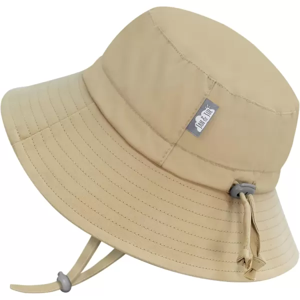 imageJAN ampamp JUL GrowwithMe Baby Infant Bucket Hat 50 UPF S 06 Months Olive Khaki