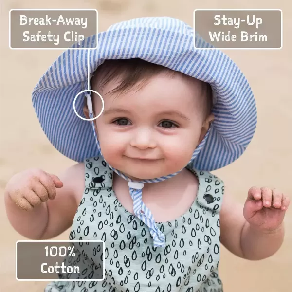 imageJAN ampamp JUL GrowwithMe Baby Infant Bucket Hat 50 UPF S 06 Months Olive Khaki