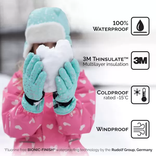 imageJAN ampamp JUL Waterproof Insulated Winter Gloves for KidsNeon Peaks