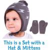 imageJAN ampamp JUL Knit Ear Flap Winter Beanie for Baby and ToddlerHat  Thumbless Mitten Set Bunny Sisters